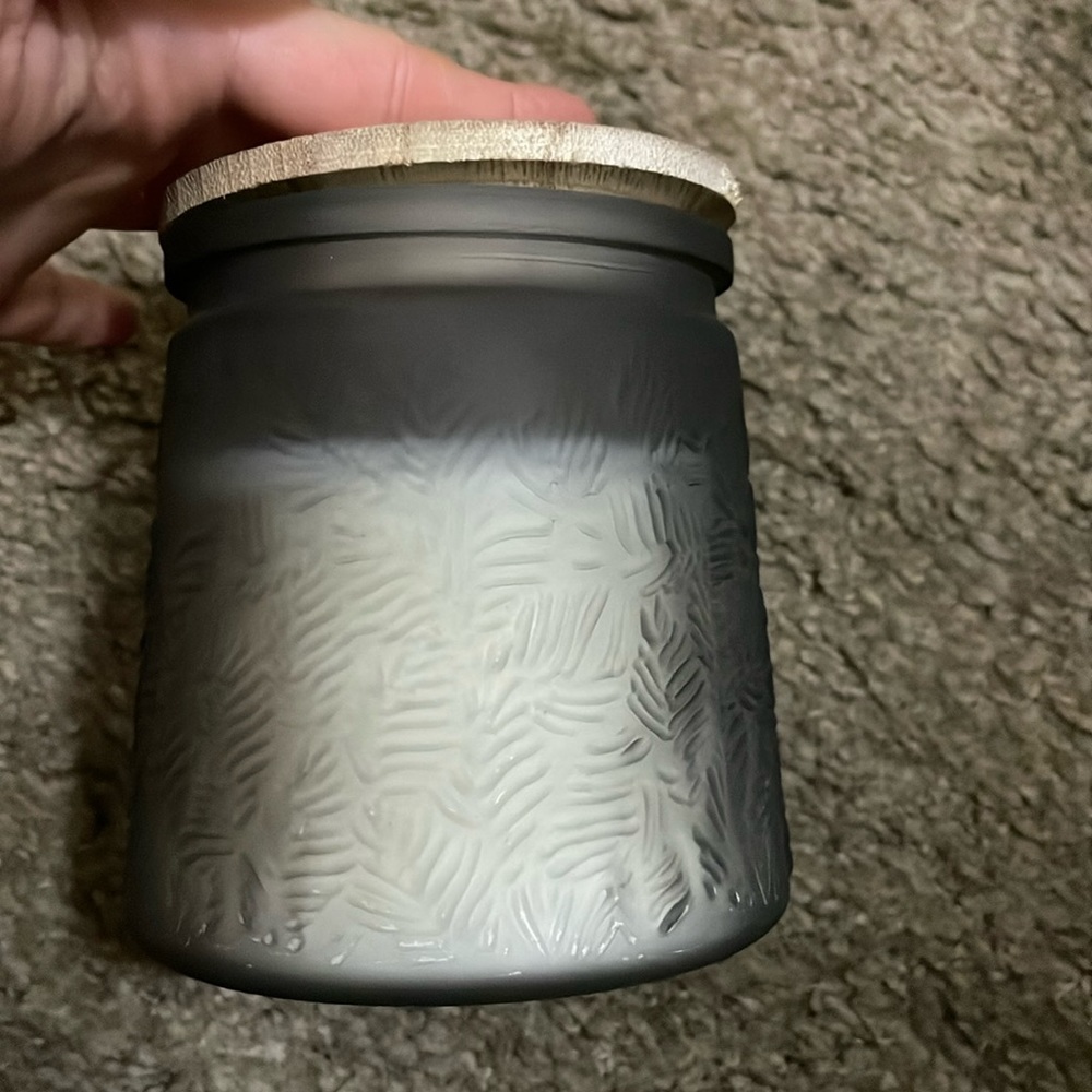 snow and ice scented candle